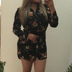 Floral Midi long sleeve Dress